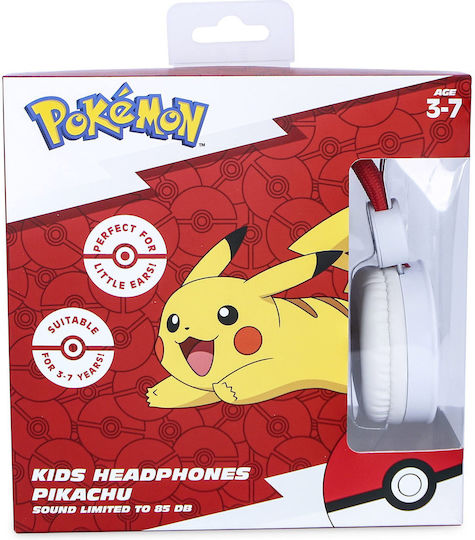 Celly Pokemon Pikachu Cu fir Pentru copii On Ear Căști Roșii