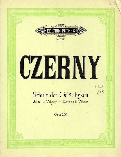 Czerny Carl 40 Ασκήσεις Δεξιοτεχνίας Op.299 Εκδόσεις Peters
