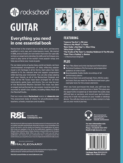 Hal Leonard Rockschool Guitar Grade 1 2024