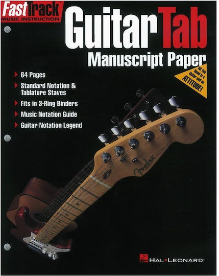 Hal Leonard FastTrack - Guitar Tab Manuscript Paper Παρτιτούρα για Κιθάρα