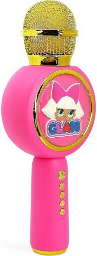 OTL Μικρόφωνο Karaoke Ασύρματο LOL Surprise ! GLAM PopSing LED LOL262 Ροζ