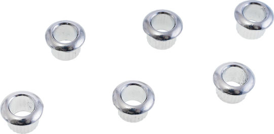 Fire & Stone Fire&stone Tuning Machine Bushings 6.2mm Chrome String Instrument Accessory in Gray Color