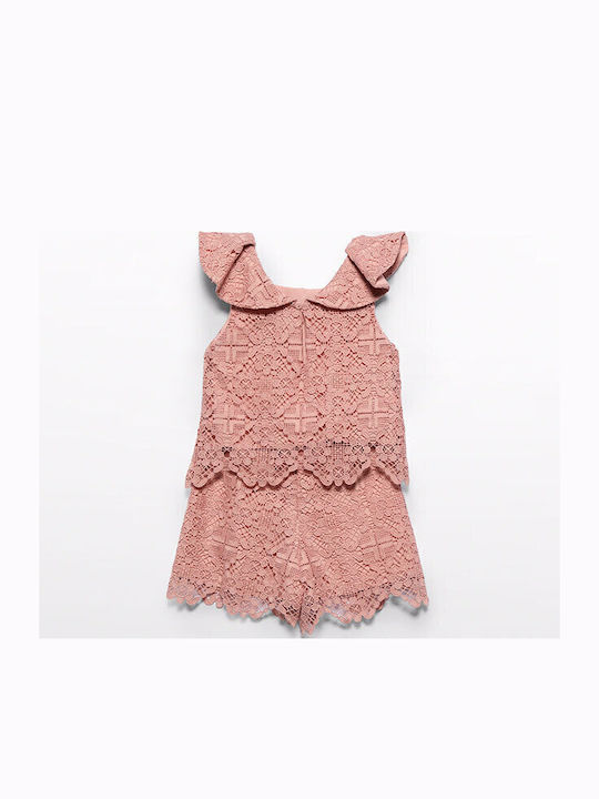 Kids' Set with Shorts Summer 2pcs Salmon