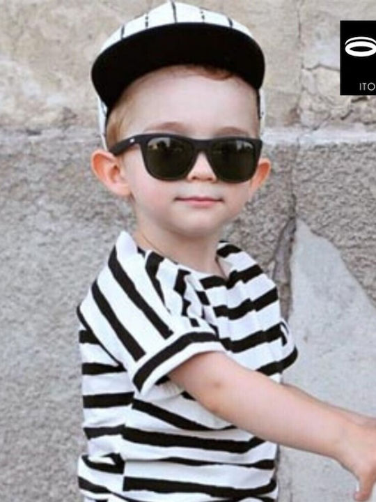iTooTi 3-5 Years Kids Sunglasses Black T-SHA-CM01