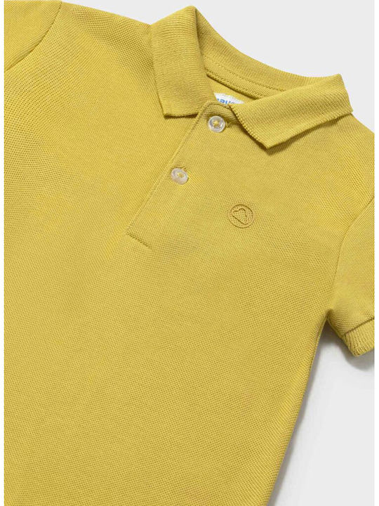 Παιδικό Polo Κοντομάνικο Ωχρα Basic