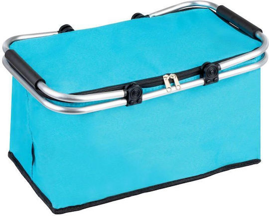 Coș Pliabil Termic Pentru Picnic 17x17cm În Culoare Albastră