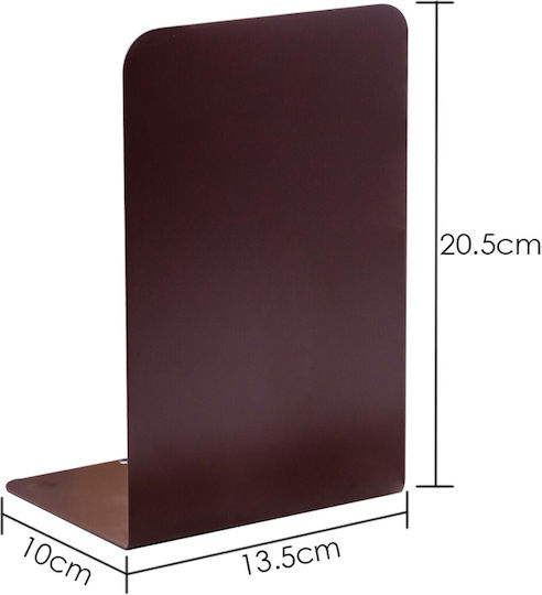 Foska Γωνία Βιβλίων Μεταλλική 13.5x10x20 Cm Λευκό 1 Τεμ Bs2013