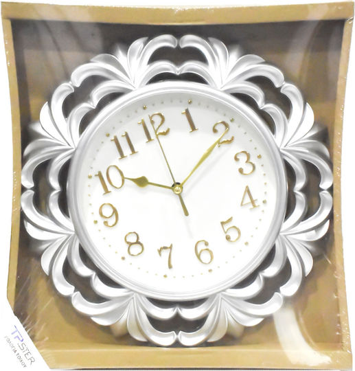 Tpster Wanduhr Weiß Ø30cm