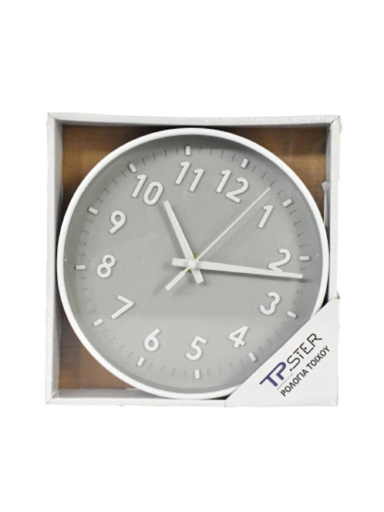 Tpster Wanduhr Weiß Ø20cm