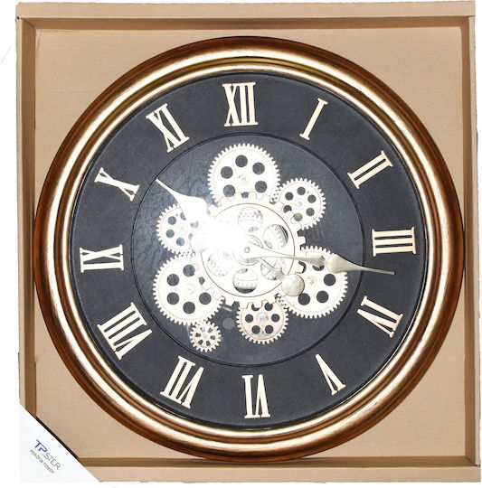 Tpster Wanduhr Schwarz Ø43cm