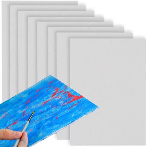 Ungerahmtes Leinwand-Set Zola 8-teilig 180g/m2 Baumwolle MDF Papier 30x40 cm