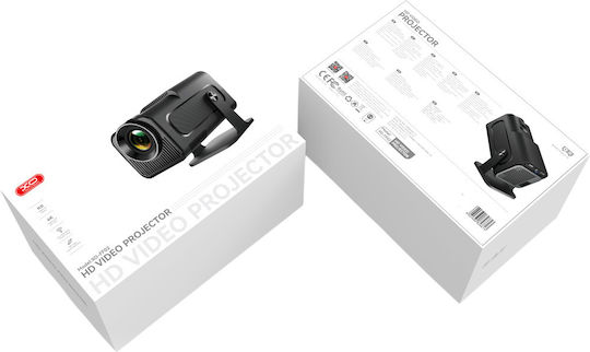 XO 16.001.0232 Mini Projector DLP Full HD Απλής Λάμπας με Wi-Fi και Ενσωματωμένα Ηχεία
