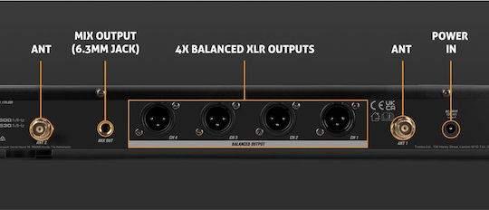 Power Dynamics 4x 100 Channels UHF Seturi Wireless Microfon De mână pentru Vocale