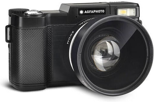AgfaPhoto Kompaktkamera 24MP Optischer Zoom 5x Schwarz