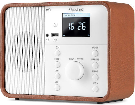 Audizio Nardo Επιτραπέζιο Ραδιόφωνο Ρεύματος DAB+ με Bluetooth Λευκό