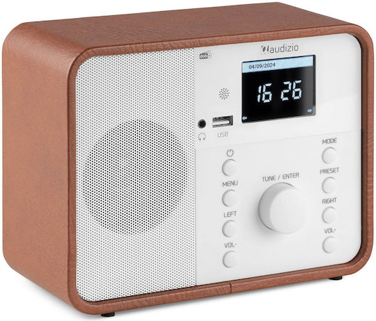Audizio Nardo Επιτραπέζιο Ραδιόφωνο Ρεύματος DAB+ με Bluetooth Λευκό
