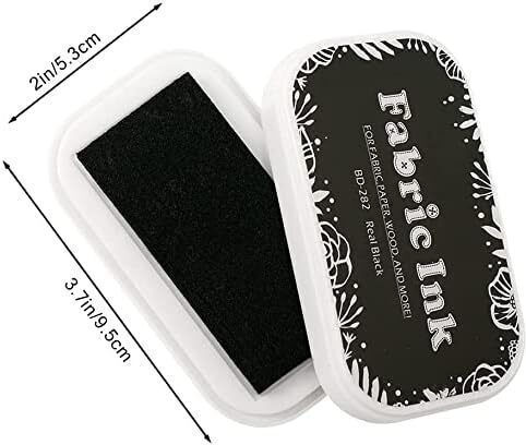 Schwarzes Stempelkissen für Bastelarbeiten – Ideal für Stempel