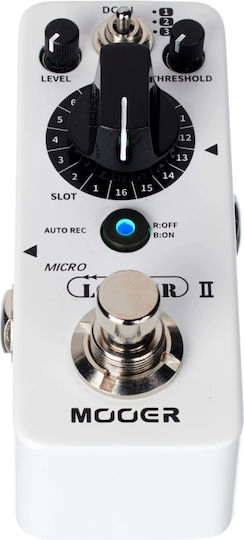 Mooer Micro LOOPER II Πετάλι Looper Ηλεκτρικής Κιθάρας και Ηλεκτρικού Μπάσου
