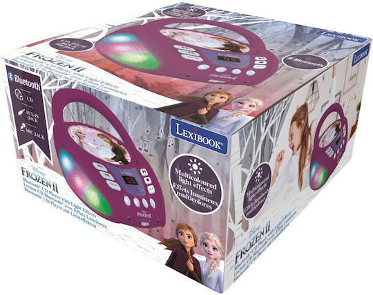 Disney Frozen 2 Преносима Музикална Система с Bluetooth / CD Лилава