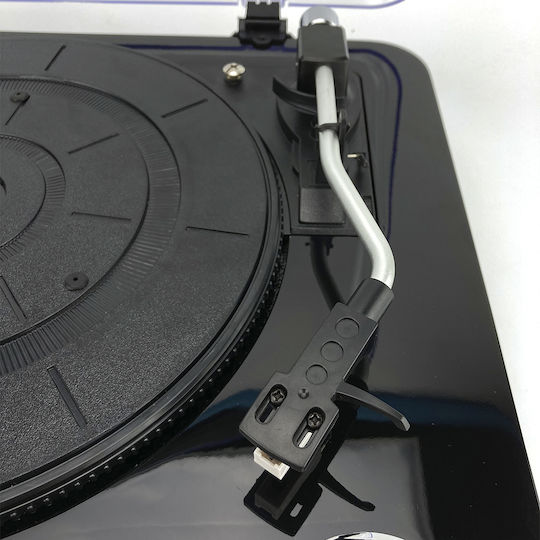 Aiwa Vintage GBTUR-120BKMKII GBTUR-120BKMKII Turntables with Preamp and Built-in Speakers Black
