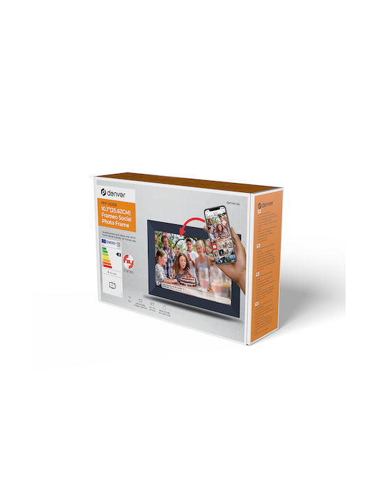 Denver Digital Photo Frame with Touchscreen 10.1" Resolution 1280x800 with Wi-Fi Silver