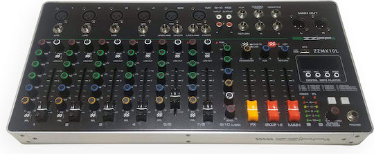 ZZiPP ZZMX10L Consolă Digitală 10 Canale / 10 Intrări XLR & Bluetooth