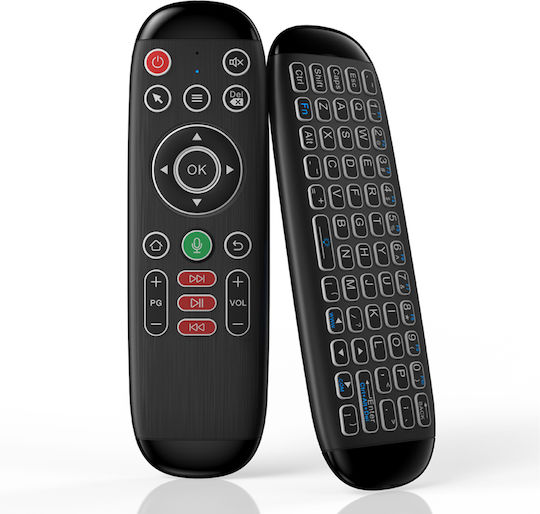 Roger Air Mouse Pro1 Wireless Remote Control Qwerty Keyboard Gyro Mouse Microphone