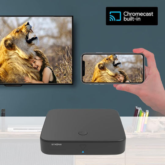 Strong TV Box Strong Srt 420 4K UHD with WiFi USB 2.0 2GB RAM and 8GB Storage Space with Operating System Android 11.0 and Google Assistant