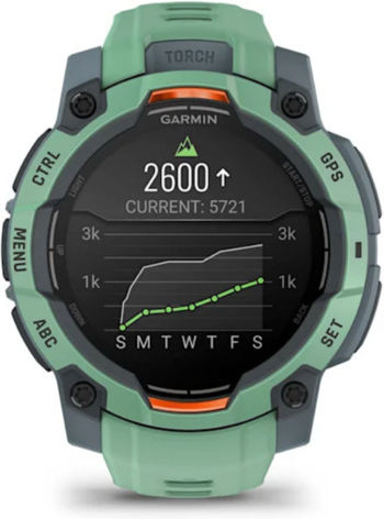 Garmin Instinct 3 AMOLED Aluminium 45mm Waterproof Smartwatch with Heart Rate Monitor (Neo Tropic with Neo Tropic Band)
