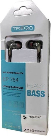Treqa In-ear headphones In Ear EP-764 Black