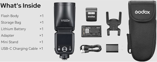 Godox GD-V100-C TTL Flash For Sony Canon Cameras