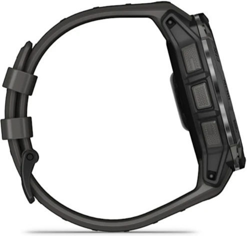 Garmin Instinct 3 AMOLED Aluminium 50mm Waterproof Smartwatch with Heart Rate Monitor (Black with Charcoal Band)