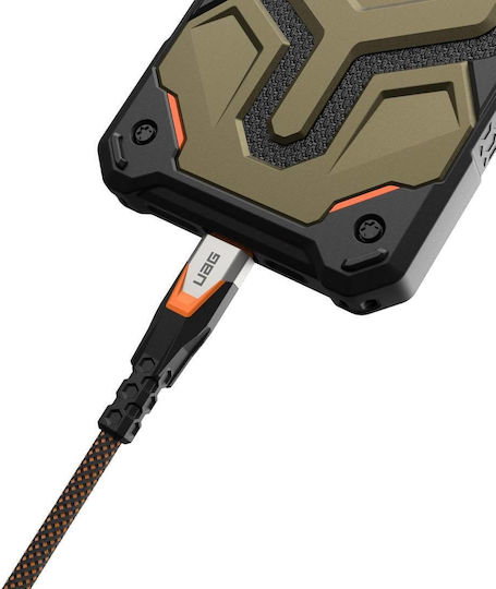 UAG USB 3.2 Video Kabel USB-C männlich - USB-C 240W PD Orange 0,75m