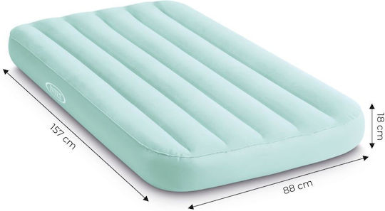 Intex Inflatable Camping Air Mattress Single Cozy Kidz 157x88x18cm Blue