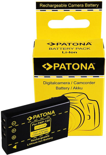 Patona Батерия за фотоапарат NP-120 1017 Литиево-йонни (Li-Ion) 1700mAh Съвместима с Fujifilm
