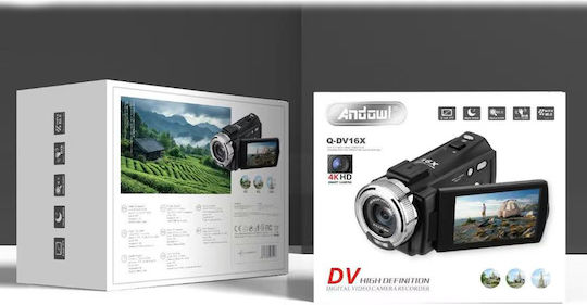 Andowl Видеокамера QDV16X Сензор CMOS Запис на Карта с памет с Екран 3" с USB 2.0