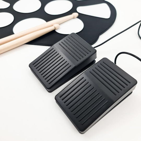 Mikamax Electronic Drums Roll Up Drum Kit in Black Colour