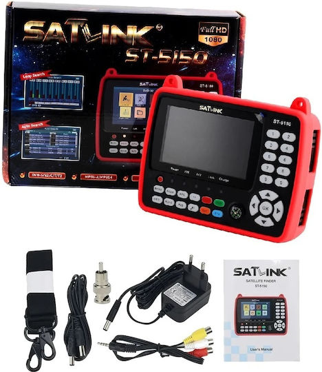 Satlink Electronical Signal Level Meter DVB-C / DVB-S2 / DVB-T / DVB-T2 with Screen ST-5150