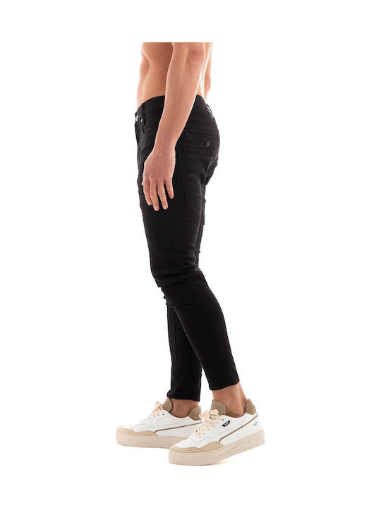 D-staq 3d Men's Jeans Pants Elastic with Slim Fit Black