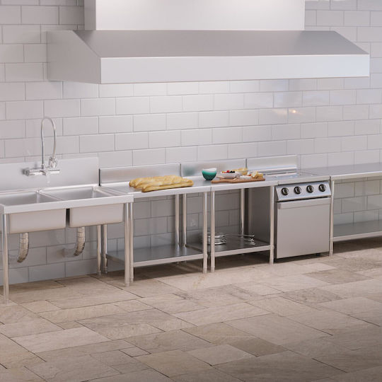 Royal Catering Masă din oțel inoxidabil L80xl60xH98cm