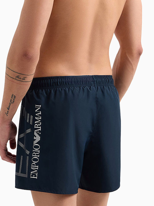 Emporio Armani Мъжки Бански Dark Blue Едноцветен