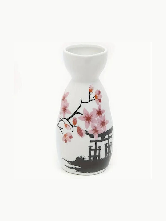 Spices Bazaar Sake Κεραμική Καράφα Σερβιρίσματος με Ποτήρια Λευκή 5τμχ Spices Bazaar Sake Κεραμική Καράφα Σερβιρίσματος με Ποτήρια Λευκή 5τμχ