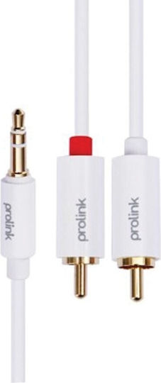 Prolink Prolink 3.5mm Male Audio Cable - 2x RCA Male Black 2m MP147