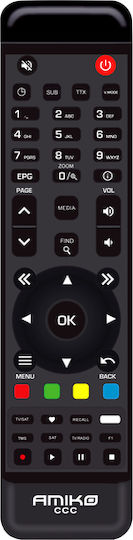 Amiko Δορυφορικός Αποκωδικοποιητής AMIKO.9265+ 4K UHD DVB-S / DVB-S2 / DVB-T2 / DVB-C