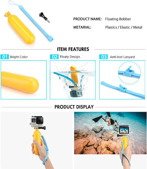 Комплект от 65 аксесоара Echopolis за екшън камери Dji Eken Gopro Insta360 Sjcam Fusion Hero 10 Hero 11 Hero 11 Mini Hero 12 Hero 2018 Hero 3 Hero 3+ Hero 4 Hero 4 Session Hero 5 Hero 5 Session Hero 6 Hero 7 Hero 8 Hero