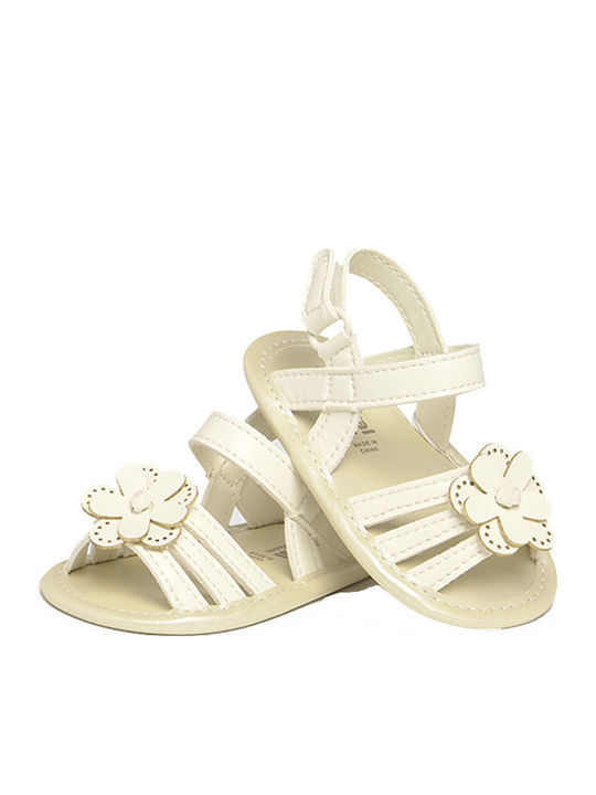 Mayoral Soft-Sole Baby Sandals Beige