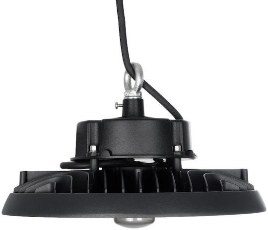 GloboStar Commercial Bell Light 100W Cool White 15000lm with Built-in LED Black Ø26.5xH15cm