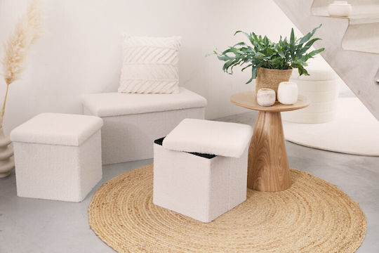 Σετ 3 Κουτιά Αποθήκευσης Teddy Λευκό 8720604886658 Lifa-living