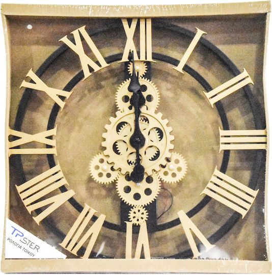 Tpster Wanduhr Schwarz