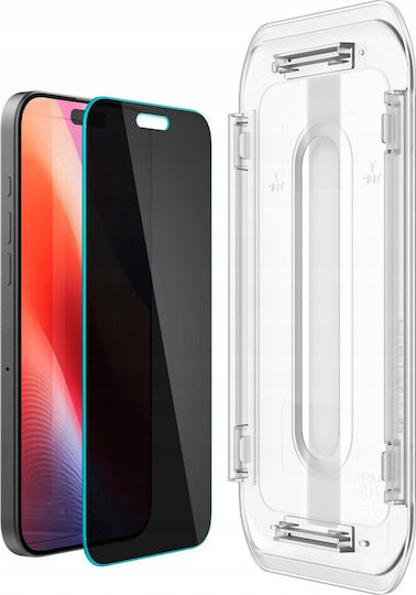Spigen Glass tR EZ Fit HD Privatsphäre Gehärtetes Glas (iPhone 17 / 17 Pro / 16 Pro)